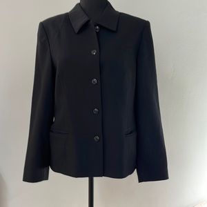 Amanda Smith Petites Black Blazer 10P